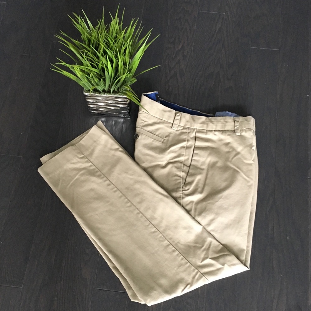Banana Republic Tailored Slim Dress Pants in Tan